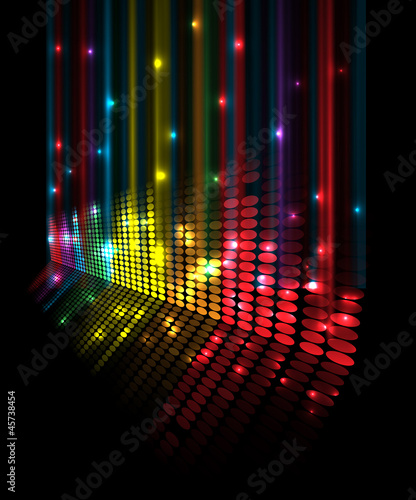 Vector: abstract music volume equalizer concept idea background abstract music volume equalizer concept idea background