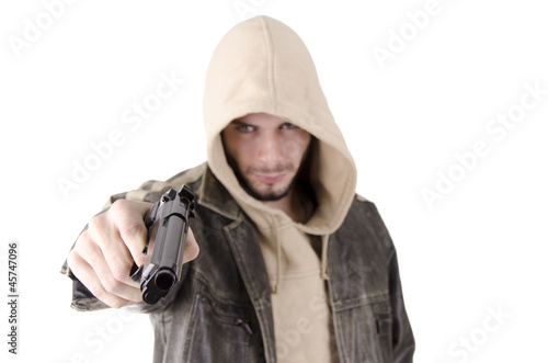 Photo: Man with gun Man with gun