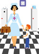 Nurse Taking Care of a Child