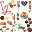 set of different chocolates