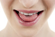 tongue out