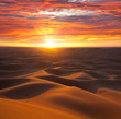Desert on sunset