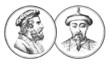 Marco Polo & Kubilai Khan - 13th century