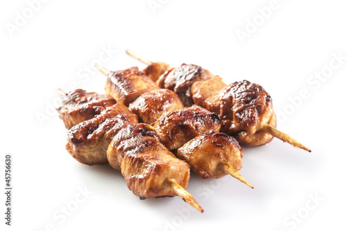Photo: marinated chicken skewer marinated chicken skewer