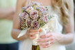 Bride holding a wedding bouquet