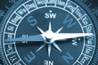 Foto: compass closeup blue toned compass closeup blue toned