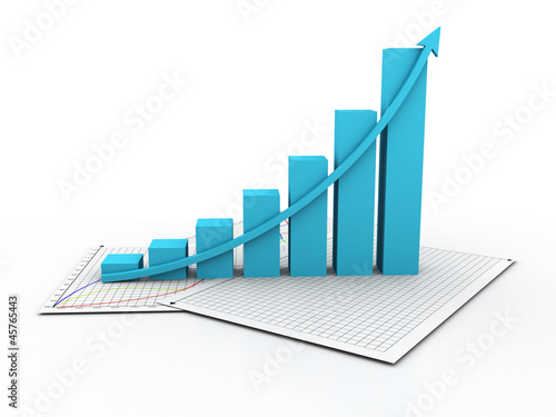 Illustration: Business graph Business graph