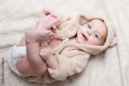 Photo: Portrait of a beautiful baby girl Portrait of a beautiful baby girl