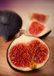 Ripe figs closeup
