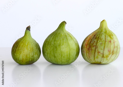 Photo: Three ripe figs Three ripe figs