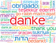 "DANKE" Karte (Vielen Dank Freundlichkeit Frieden Schön Sehr)
