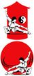 Vector: Wushu training people Wushu training people