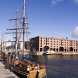 Photo: Buildings on the dockside in Liverpool England. Buildings on the dockside in Liverpool England.