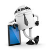 Robot leaning on PAD