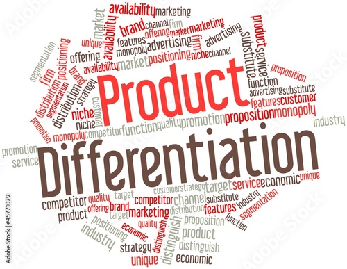 Illustration: Word cloud for Product Differentiation Word cloud for Product Differentiation