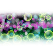 canvas print picture - fantastic powerful bubbles background design illustration