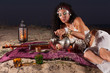 Photo: Tea time in an African desert setting Tea time in an African desert setting