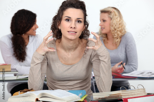 Photo: Frustrated university student Frustrated university student