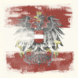 Grunge-Flagge Österreich