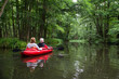 Kajak, Ruderboot, Mann, Frau, Schlauchboot,-