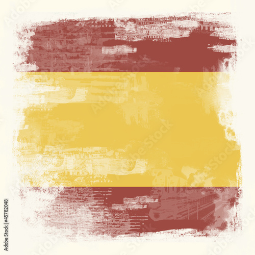 Illustration: Grunge-Flagge Spanien Grunge-Flagge Spanien