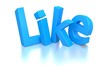 Like - blue