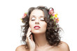 young beautiful brunette girl