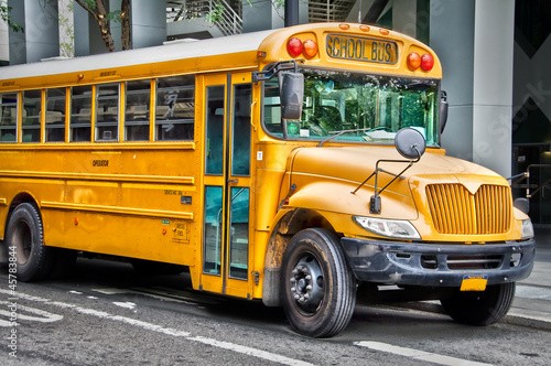 Photo: School bus américain - New York School bus américain - New York