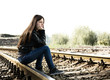 Lonely teenage girl