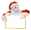 Christmas Santa Claus Sign