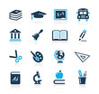 Education Icons  // Azure Series