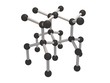 Illustration: 3d render of molecular structure of Lonsdaleite 3d render of molecular structure of Lonsdaleite