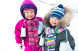 Little skaters in wintertime