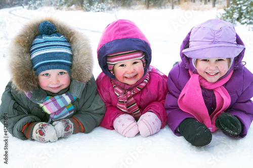 Photo: children in winter children in winter