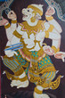 Hanuman drawing on public wall