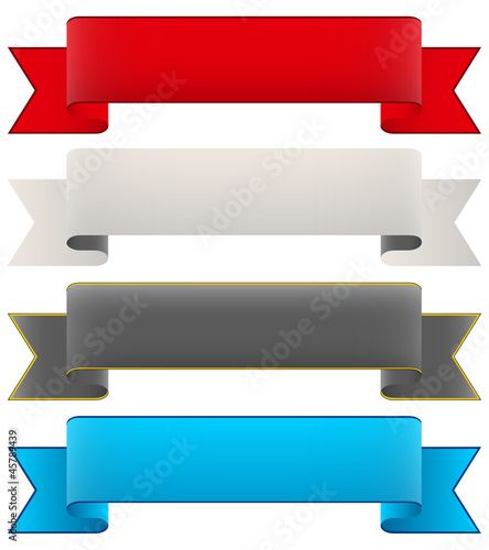 Vector: Banderole, Banner, Design Element, Banderolen, Sammlung, Set 2 Banderole, Banner, Design Element, Banderolen, Sammlung, Set 2