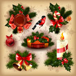 Vector collection of christmas items