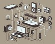 different media icons for web use
