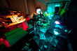 Photo: Scientist engaged in research in his lab Scientist engaged in research in his lab