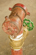 old red fire hydrant