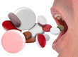 Prescription Pills Going in Mouth