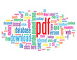 "PDF" Tag Cloud (download document internet format web button)