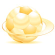 Vektor: Der goldene Fussball Der goldene Fussball