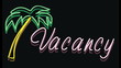 Animation Of Flashing Neon Vacancy Sign