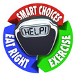 Scale Help Diagram Smart Choices Eat Right Exercise
