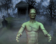 Illustration: Monster auf einem Friedhof Monster auf einem Friedhof