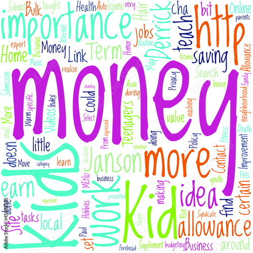 Vector: How Can Kids Make Money Concept How Can Kids Make Money Concept