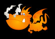 Cute Dragon Vector Illustration