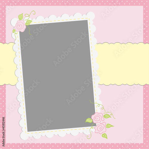 Vector: Blank template for greetings card Blank template for greetings card