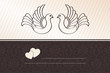 Vector: Wedding announcement with doves, vector Wedding announcement with doves, vector